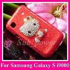   Rhinestone Hello Kitty Bling Case Cover for Samsung Galaxy S i9000 B4