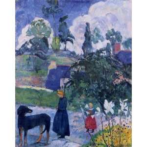  Oil Painting Among the Lillies Paul Gauguin Hand Painted 