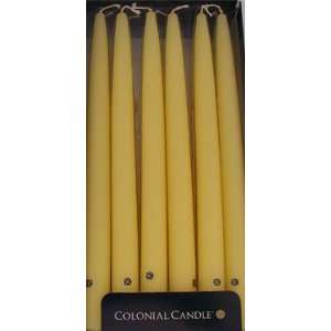  Colonial Candle Limoncello 10 in Handipt Taper Candles 