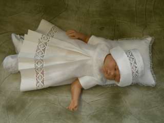   dress satin christening baptism gown bridesmaid party pagent baby gift