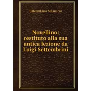   Settembrini (Italian Edition) Salernitano Masuccio  Books