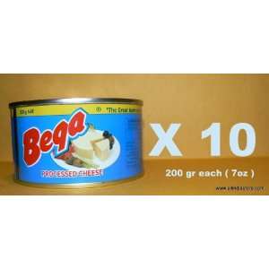  Bega Canned Autralian Processed Cheese 10 cans of 200g Net 