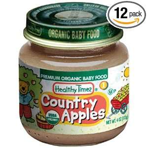 Healthy Times Premium Organic Baby Food, Country Apples 1, 4 Ounce Jar 