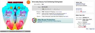 Shine baby Beauty Foot Exfoliating Peeling Mask 750 cumulative sales 
