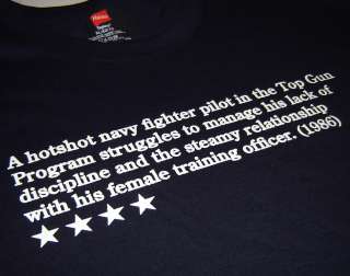 Top Gun Cable Rating Navy Movie New Retro 80s T shirt  