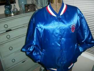   Chicago Cubs Cubbies Satin Swingster Old School baseball Jacket  