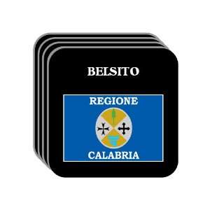  Italy Region, Calabria   BELSITO Set of 4 Mini Mousepad 