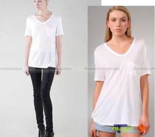 New Women Baggy T Shirt Top Boyfriend Tee 3 Colors 061  