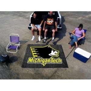 Michigan Tech Huskies 5X6ft Indoor/Outdoor Tailgate Area Rug/Mat 