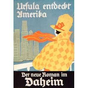  1928 Ursula entdeckt Amerika Lucian Zabel Mini Poster 