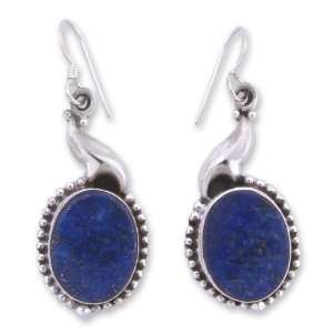  Lapis lazuli earrings, Royal Blue Charm Jewelry