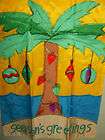 tropical holiday toland decorative mini garden flag  
