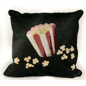  Deluxe Home Theater Black Popcorn Pillow