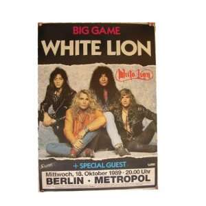    White Lion Poster Concert Berlin Band Shot 