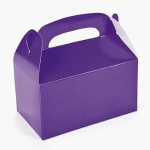 Purple Treat Boxes for Party Favors Toys & Games