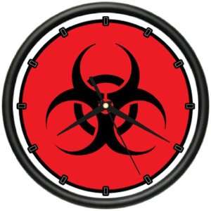    BIOHAZARD Wall Clock bio hazard symbol tattoo shop