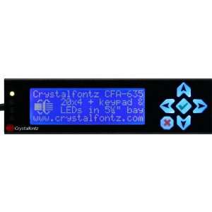  Crystalfontz XES635BK TMF KU 20x4 character LCD display 