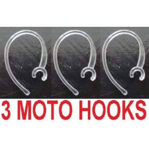 EAR Clip Hooks (Crystal) RETAIL PACKAGE For Motorola Hk 200, 201, 202 