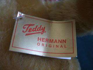1980s JOINTED HERMANN TEDDY BEAR WITH ORIGINAL TAGS  