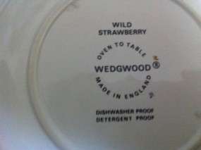 Wedgwood China Wild Strawberry Dessert Bread Plates  