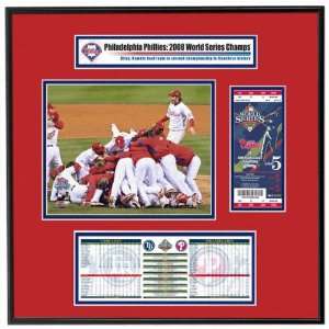  2008 World Series Ticket Frame Jr. Team Celebration