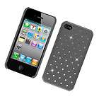 For Apple iPhone 4 4S AT&T Phone Black Spot Stone Hard 