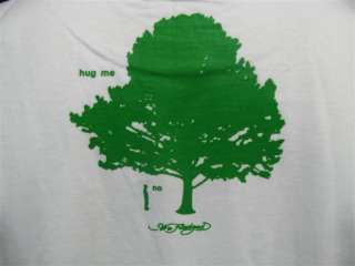Banksy Big Tree Hug me Funny T Shirt Mens L White New  