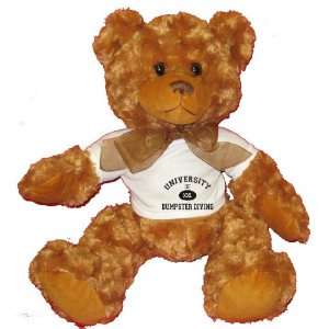  UNIVERSITY OF XXL DUMPSTER DIVING Plush Teddy Bear with 
