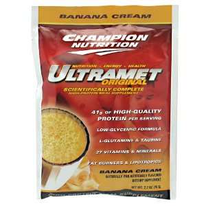   Nutrition Ultramet Original Banana Cream 60 Packets Meal Replacements