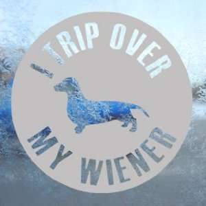 I Trip Ove Rmy Wiener Gray Decal Dog Truck Window Gray 