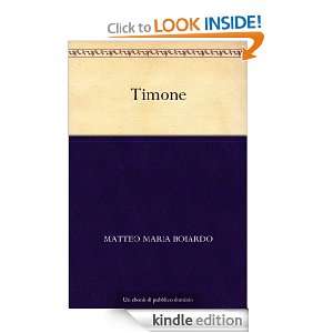 Timone (Italian Edition) Matteo Maria Boiardo  Kindle 