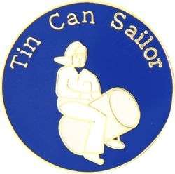 Navy TIN CAN SAILOR Hat Pin  