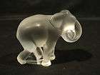   lalique clear frosted crystal timore elephant cub figurine 11794