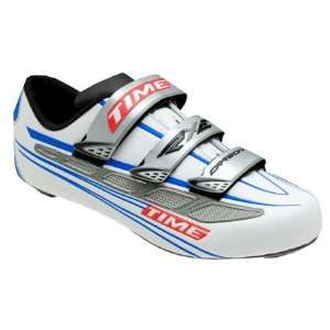  TIME RXE Carbon Cycling Shoe   Mens White/Blue/Silver, 41 