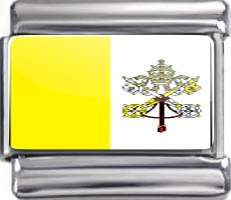  Italian Charms Original Vatican City Flag Bracelet Link 