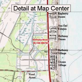   Map   Bethany Beach, Delaware (Folded/Waterproof)