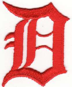 Detroit Tigers 1 1/2 x 2 Orange Letter D Patch *New*  