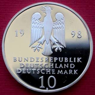 Germany.Silver Coin 10 Mark Franckesche StiftungenPROOF  