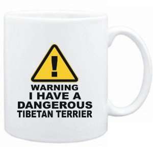   White  WARNING  DANGEROUS Tibetan Terrier  Dogs