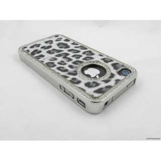 New Luxury Leopard Print Bling Case Cover for Apple iPhone 4, 4S 