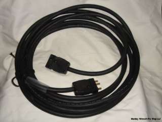 50ft. Black SJOOW 20A Bates Stage Pin Extension Cord  