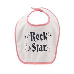  Pink Rock Star Baby Bib 