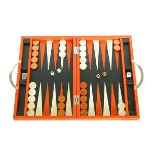  Zaza & Sacci Leather Backgammon Set   Board Game (15 Luxury Travel 