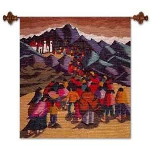  Wool tapestry, Fiesta de la Cruz