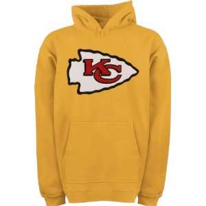  Kansas City Chiefs Youth Gold Big Logo Hooded Sweatshirt 