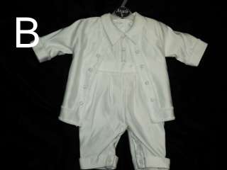 Baby Boy Baptism Christening White Suit/Outfit/ku;/ SIzES 3M,6M,12M 