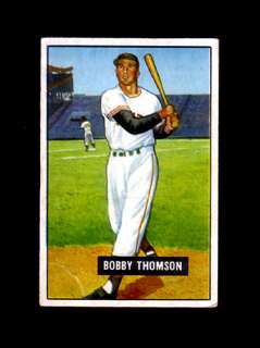 1951 Bowman #126 BOBBY THOMPSON (Giants) Nice  