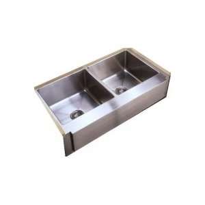 Empire Industries Farmhouse 16 Gauge Large Double Sink with Beveled 