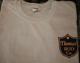   Thomas Rod Co. Logo T Shirt   X Large   Ships Free   Bamboo Rod  