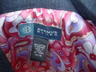 Avenue Blues Womens Jeans Denim Jacket size 14/16 EUC  
